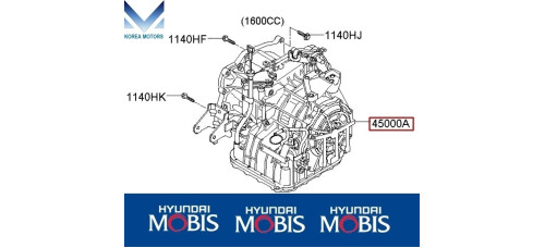 mobis transmission a4cf1 4-speed hyundai kia 2012-20